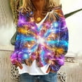 thumbnail image 1 of LOVZFMLL Vestes pour Femmes Mode Cardigan Imprimé Veste Décontractée Mode Manches Longues Col en V Haut/chemise Manches Longues à Capuche Veste Décontractée, 1 of 5