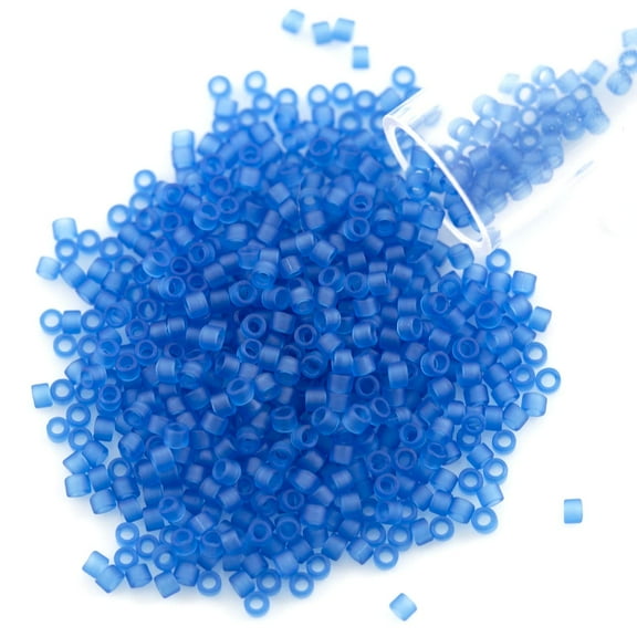 Miyuki Delica Seed Bead 11/0 Matte Transparent Capri Blue