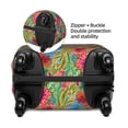 thumbnail image 4 of Lsque Peacock Feathers And Flowers Printed Luggage Cover, Travel Luggage Protector,Scratch and Dirt Resistant, Fits 18-32 Inch Luggage - X-Large, 4 of 9