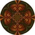 thumbnail image 1 of Ahgly Company Machine Washable Indoor Square Transitional Dark Bronze Brown Area Rugs, 3' Square, 1 of 7