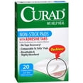 thumbnail image 1 of Curad Non-Stick Pads With Adhesive Tabs 2 Inches X 3 Inches 20 Each (Pack of 2), 1 of 1
