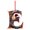 A005- E, variant on 2D Flat Christmas Ornament Featuring Vibrant Dragon Letter E Design, Premium Printed Acrylic Hanging Decoration for Festive Holiday Tree Display, Unique Seasonal Home Decor Gift