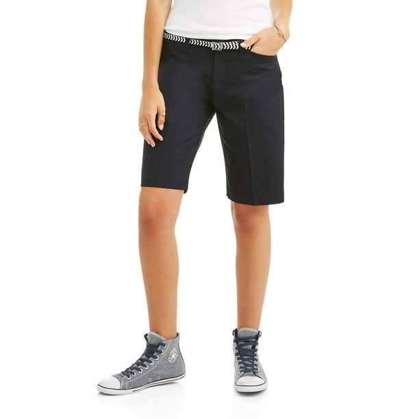 Real School Uniforms Real School Juniors' Flat Front Low Rise School