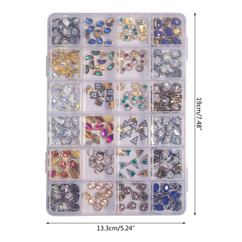 JZROCKER Multi-shape Nail Cross Beads Nail Gems for Nail Shoes Jewels Decorations