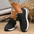 thumbnail image 2 of Women's Walking Running Shoes Vintage Crochet Knit Lace up Casual Fashion Sneakers Comfortable Work Shoes for Women, 2 of 5