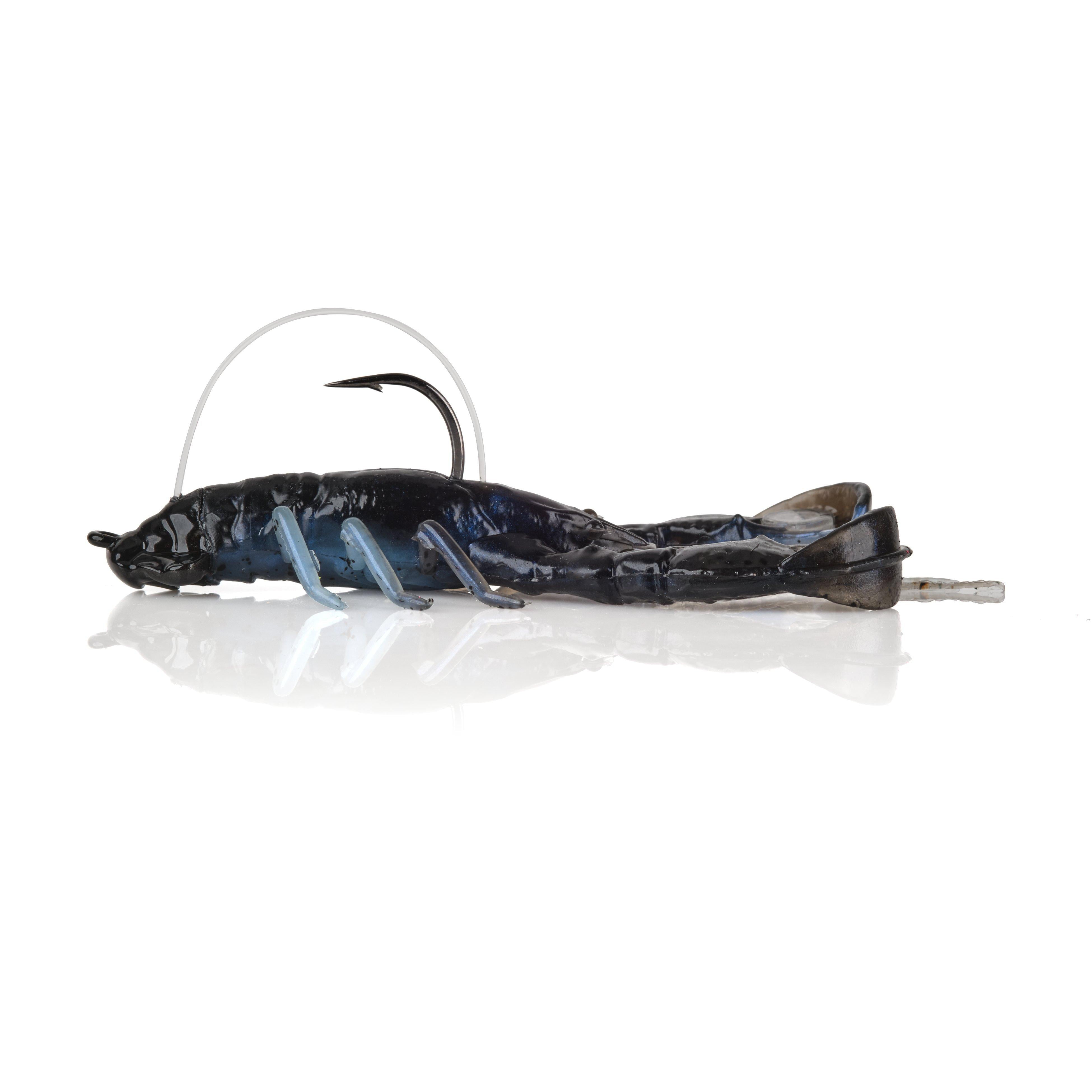 Berkley PowerBait® Clatter Craw, 3.5 in, Black/Blue