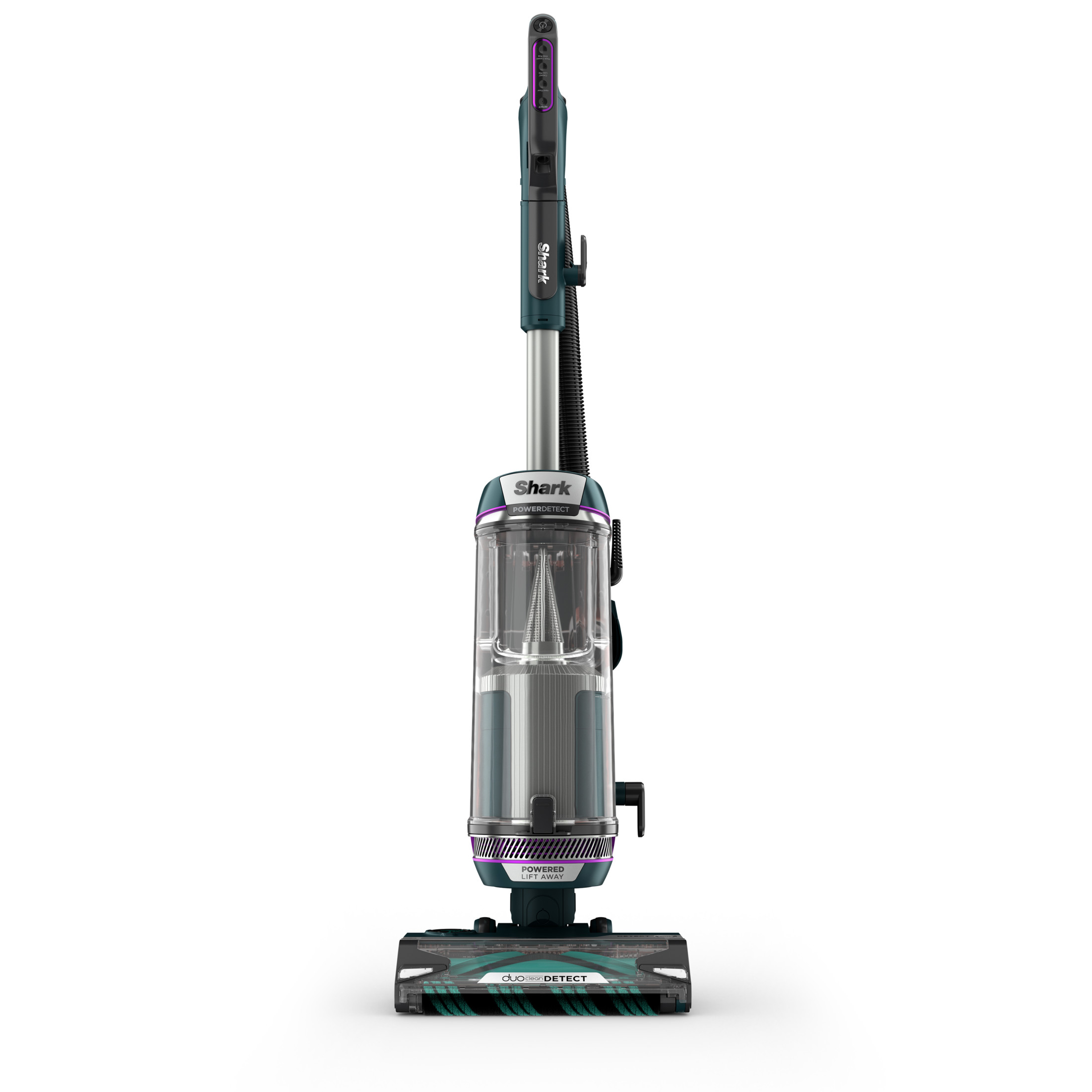 Shark POWERDETECT Upright Vacuum, Pet Friendly, Two Brushroll System, Powerful Suction, DuoClean Detect, Self-Cleaning Brushroll, Odor Neutralizer, AZ4000 Black/Teal