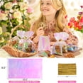 thumbnail image 3 of CCOCC 2026 New Cellophane Bags,100Pcs 6X10In Clear Treat Bags with Ties Plastic Gift Bag Holographic Iridescent Pink Goodie Bag for Party Favors Wedding Candy Valentine Snack Popcorn Cookies Packing, 3 of 7