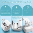 thumbnail image 4 of Papel térmico adhesivo, 10 unidades, papel para mini impresora, 57 x 25 mm, papel autoadhesivo imprimible para impresora térmica de bolsillo, 10 rollos, 4 of 6