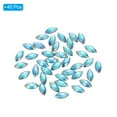 thumbnail image 3 of Uxcell Marquise Gems, 40 Pcs 15x7mm Acrílico Rhinestones Plano Espalda Navette Ojo de Caballo Cristales, AB Azul Lago, 3 of 7