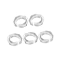 thumbnail image 3 of 5x Anillos porta servilletas Hebillas para servilletas Hebillas para servilletas de moda Porta servilletas para reuniones familiares Acción de Gracias Geométrico, 3 of 8