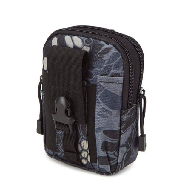 Bolsas de Camping al aire libre para hombre, mochilas tácticas Molle, bolsa de cinturón, mochila militar de cintura, bolsa deportiva suave para correr, bolsas de viajePython Black Fivean unisex