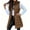 Brown, variant on Fall Winter Women Sleeveless Long Vest Hooded Puffer Zipper Outwear Vest