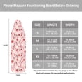 thumbnail image 5 of FKELYI Polyester Ironing Board Cover with Elastic Edge Heat Resistant Iron Padding Cover Floral Strawberry Axolotl Print Home Accessories Iron Product for Home Clothing Shop, S, 5 of 5