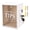 White, variant on Lockable Wooden Tip Box, Secure Locked Side Door, Handy Compact Dimension, Steady Build, for Restaurant Bar Cafe Charity