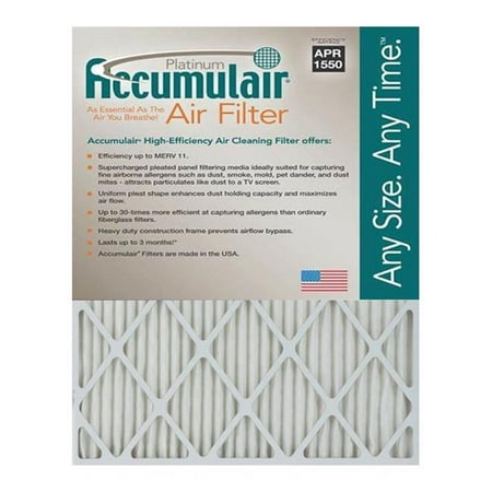 

Accumulair FA10X25X4 Platinum 4 In. Filter- Pack Of 2