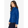 thumbnail image 5 of Jessica London Women's Plus Size Zip Front Leather Jacket, 5 of 5