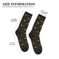 thumbnail image 3 of Pofeuu Christmas Gold Deers1 Print Crew Socks, Adult Running Hiking Socks for Youth and Adult, 3 of 7