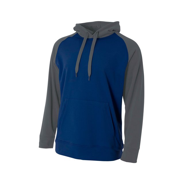 N4234 A4 MEN CLRBLK TCH FLEECE HOODY NAVY/ GRAPHITE L Nave de la gota A4 N4234