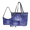 Butterfly and Floral Pattern, variant on Tutolipy Dog Zipper Pocket 3 Piece Handbag for Ladies, Lightweight Long Wallet, Fashionable Personalized Underarm Shoulder Bag for Work