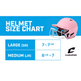 Champro Rise Pro Girls Softball Batting Helmet with Face Guard, Pink