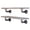 Riverstone Grey, variant on PIPE DECOR Live Edge Wood Shelves with L Shaped Pipe Brackets Boulder Black 24 in.