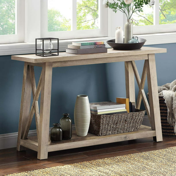 Better Homes Gardens Granary Modern, Grey Rustic Console Table