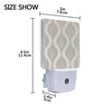 thumbnail image 4 of Yayeee LED Plug in Night Light for The Home with Auto Dusk to Dawn Light Sensors, 2 Pack, Light Gray Pattern, 4 of 6