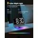 thumbnail image 5 of Odokee Despertadores digitales para dormitorios: Atenuador de brillo número 5 grande y atrevido - Fácil de leer en toda la habitación - 5 sonidos de alarma 8 luces nocturnas - Plata, 5 of 5
