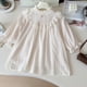 thumbnail image 1 of Girls' Spring Dress Children's Korean Style Ruffled Collar Embroidered Princess Dress Long Sleeve Kid's Clothes Girls Outfit, 1 of 6