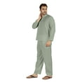 thumbnail image 3 of Inkmeso SolidNightwearSet For Men's Short Sleeve Pjs Loungewear Sets Soft Cotton Designer Sleepwear, 3 of 7