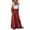 Red, variant on Women Maxi Skirt Elastic Drawstring High Waist Loose Big Hem A-line Patchwork Pleated Vintage Boho Ethnic Print Vacation Skirt
