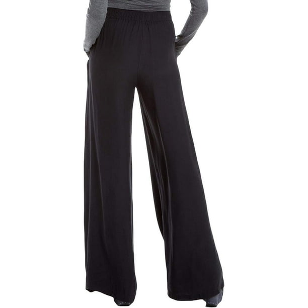 Max Studio London Womens Wide leg Casual Trouser Pants Black X Small Walmart