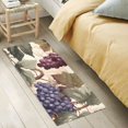 thumbnail image 6 of Grapes with Leaves Luxury Kitchen Rug Non Slip Bathroom Plush Mat Shaggy Bedroom Carpet 39"x20", 6 of 6