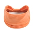 thumbnail image 1 of Zhuge Diadema elástica con lazo para yoga para mujer, banda para el cabello anudada tipo turbante (naranja 1), 1 of 4