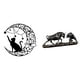 thumbnail image 1 of Decoración de pared y figura de toro, obra de arte moderna, escultura de animal chino, decoración de para amantes, regalos de cumpleaños, 1 of 8