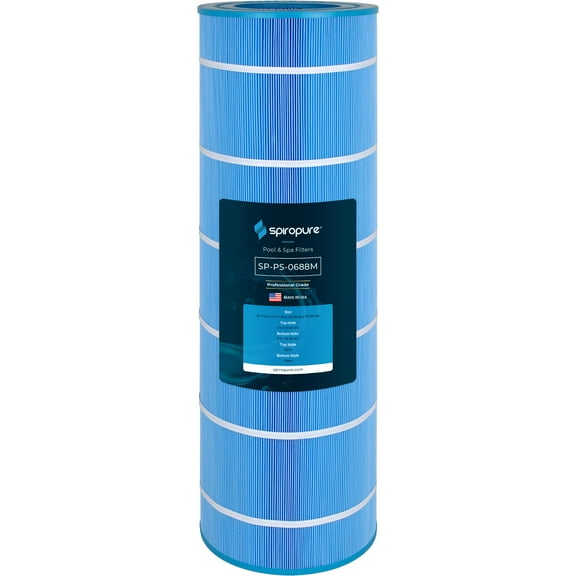 SpiroPure Replacement for Pentair R173217 Pleatco PAP200 ULTRA-C5 PAP200-M Unicel C-9419 C-9419AM Filbur FC-0688 Sta-Rite PXCRP 200 Blue Media Hot Tub Spa Pool Cartridge