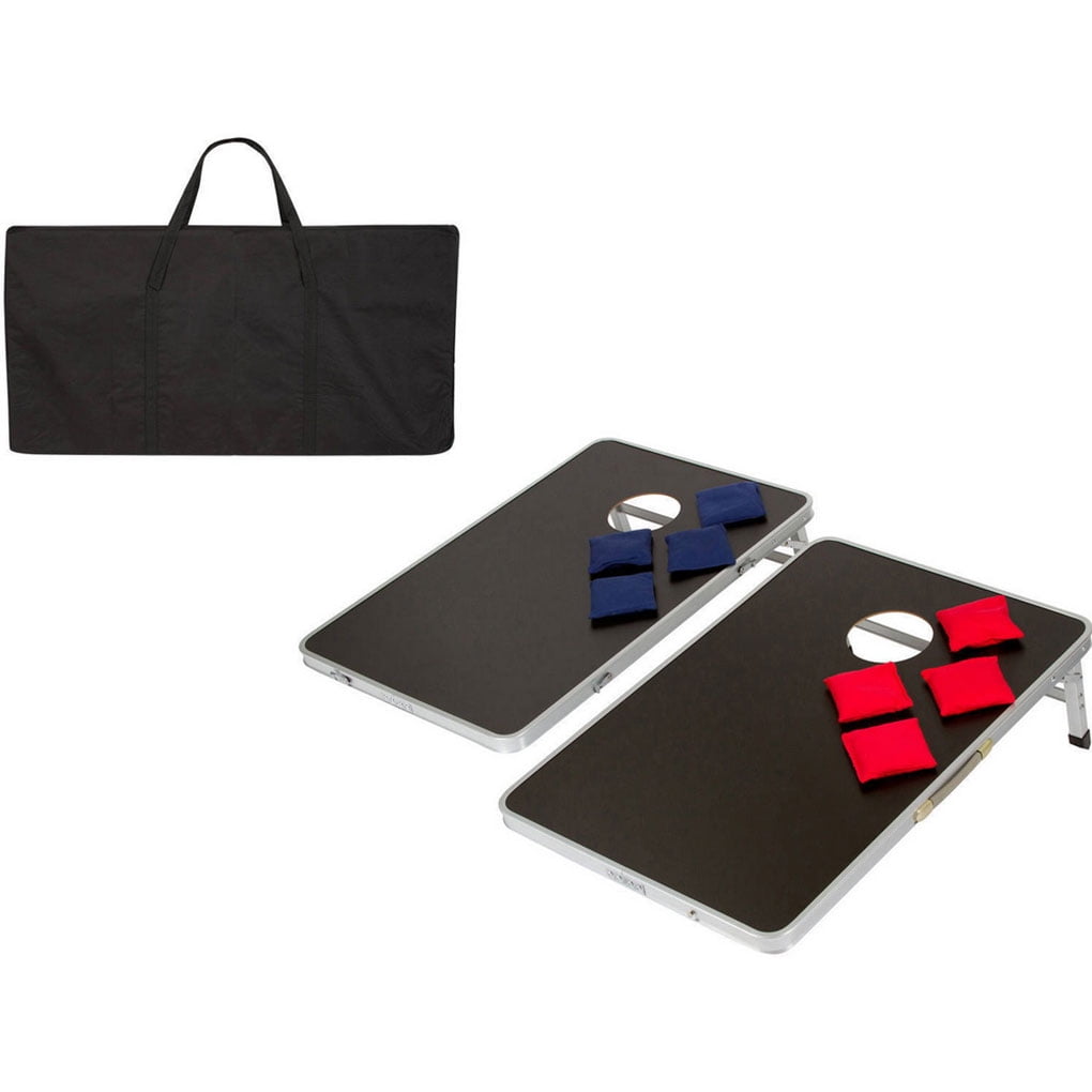 Foldable Bean Bag Toss Cornhole Game Set Tailgate Regulation w/ Carrying Bag 