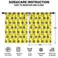 thumbnail image 2 of Blackout Kids Curtains,Yellow Bigfoot and Tree Pattern Childrens Insulated Curtains Set Of 2,Bedroom Essentials,Toddler Room Decor 42x54in(106x137cm), 2 of 5