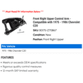 thumbnail image 2 of Front Right Upper Control Arm - Compatible with 1975 - 1986 Chevy C20 1976 1977 1978 1979 1980 1981 1982 1983 1984 1985, 2 of 2
