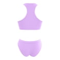 thumbnail image 6 of Afdoent Womens Tankini Bathing Suits Women's Solid Color Sports Bikini Set Two Piece Swimwear Tankini For Water Activities Summer Beach Swimming Beach Swimwear 2026, 6 of 6