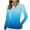 Light Blue, variant on Women's Sports Style Sportswear Baseball Zipper Tops V-Neck Long Sleeved Pullover Breathable Sweat Wicking Functional Suit Top