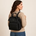 thumbnail image 3 of Nollia Quilted Backpack for Women – Lightweight Travel Daypack with Diamond Stitch Design, Casual Fashion Bag, 3 of 6