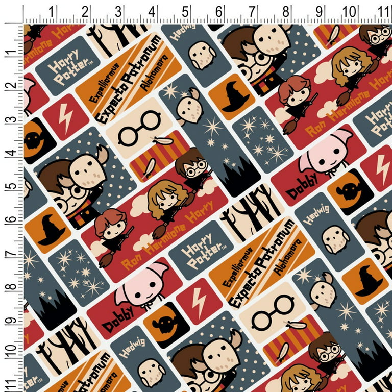Graphics and More Harry Potter Cute Chibi Pattern Premium Roll Gift Wrap Wrapping Paper, Size: 72