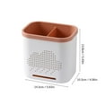thumbnail image 3 of Dish Drying Rack,Multifunctional Storage Rack Chopsticks Double Layer Cutlery Drainer Basket Tableware Bucket Utensils Holder Chopstick Drain Box, 3 of 8