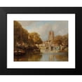 thumbnail image 2 of Johannes Christiaan Karel Klinkenberg 14x11 Black Modern Framed Museum Art Print Titled - A View of Leeuwarden with the Oldenhove, 2 of 5