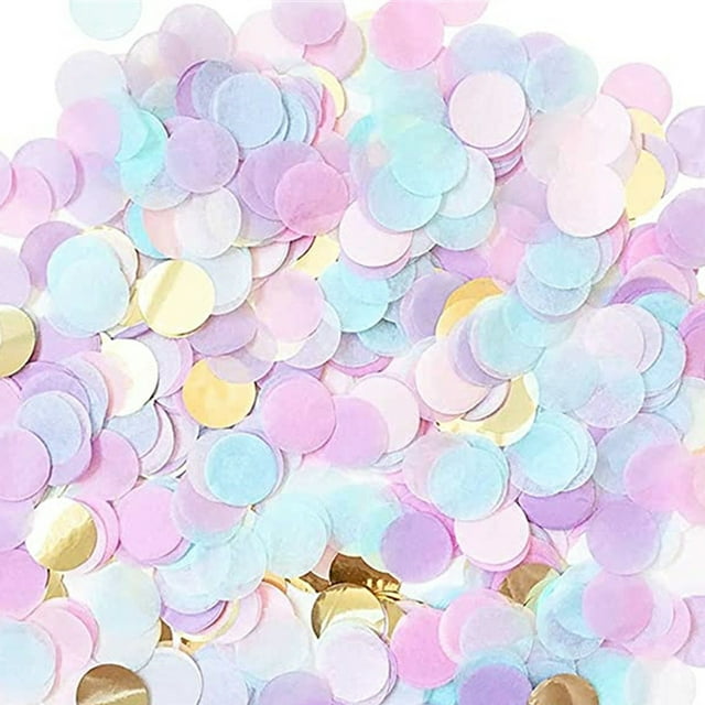 fastboy Mélange de Couleurs Mariage avec des Bouts de Papier Ronds Dispersés