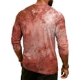 thumbnail image 6 of Hearthz Summer Mens Henley Shirt Gradient Raglan 3/4 Sleeve Jersey Baseball T-Shirts Sport Athletic Big and Tall T Shirts for Men, 6 of 8