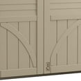 thumbnail image 5 of Suncast 34 cu. ft. All-Weather Resin Horizontal Outdoor Storage Shed, Taupe, 5 of 9