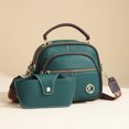 thumbnail image 2 of HGIEYS Vintage Leather Saddle Bag Purse for Women Small Tote Bag with Compartments Trendy Crossbody Purses for Women, 2 of 9